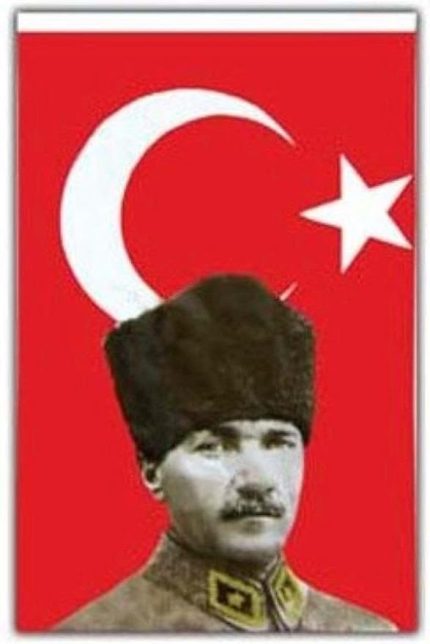 Kemal Atatürklü Bayrak - Atalı Türk Bayrağı 50x75cm,NoColor-4fad55d8