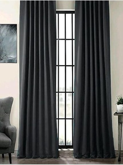 Perde (12799) TAÇ ANTRASİT KARARTMA%100 BLACKOUT FON PERDE DÜZ DİKİM HER ÖLÇÜ MEVCUT (EN X BOY) LÜKS1,SINIF ANTRASİT 120 x 180