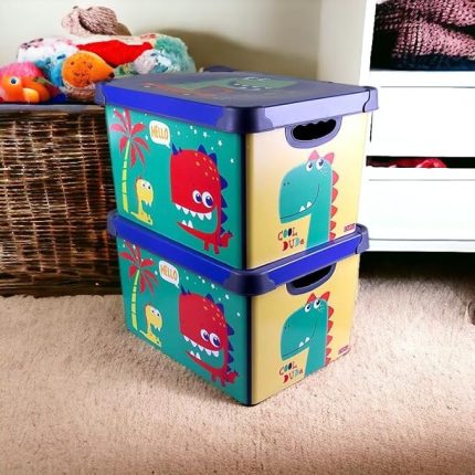 Style Box Dude Dekoratif oyuncak Kutu Seti - 2x 20 Litre