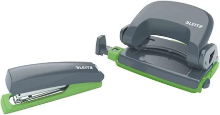 5507 Retro Chic Zımba ve Delgeç Set - Gri-Yeşil