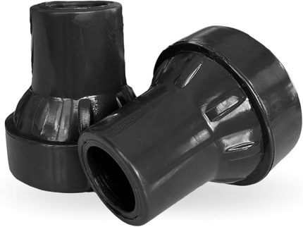 Baston Lastiği Kaymaz Dayanıklı Kauçuk Baston Ucu 1 Çift BGM Yürüyüş Bastonları Koltuk Değneği Katlanır Baston Aksesuarları için Yedek Kauçuk Ayak