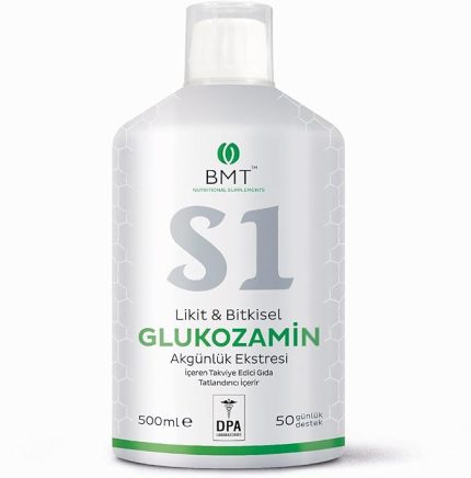 S1 Glukozamin, Likit & Bitkisel Glukozamin ve Akgünlük Ekstresi 500 ml