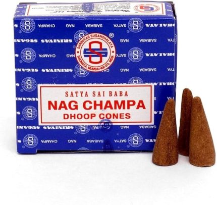 Nag Champa Konik Tütsü- backflow cones (Geri Akışkanlı)(Premium Natural Incense Cones) (Nag Champa)