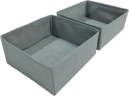 Gri Çekmece İçi Düzenleyici Organizer Set - Çok Amaçlı Dolap İçi Kutu Seti (28 * 28 * 13cm)