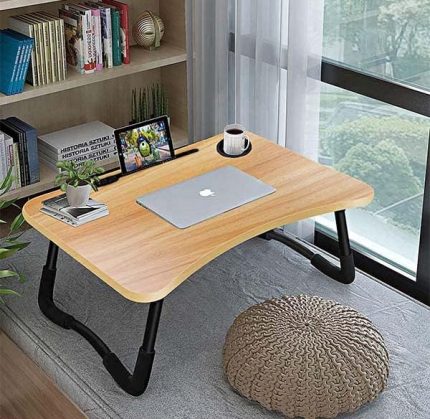 Koltuk Üstü Katlanabilir Portatif Laptop Keyif Sehpası HBH-SİYAHBAMBU