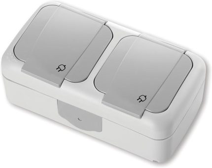 Pack Viko Palmi̇ye Gri̇ Toprakli Pri̇z