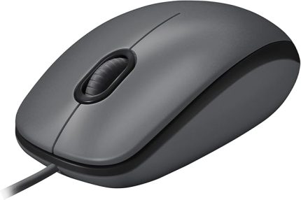 B100 Optik USB Kablolu Mouse, Sağ ve Sol Elle Kullanıma Uygun, Windows, Linux ve Mac ile Uyumlu, Siyah
