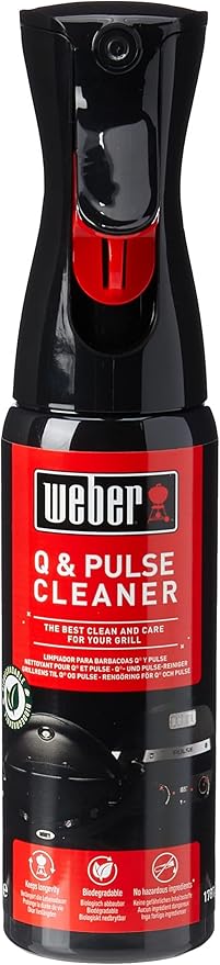 Q & Pulse Temizleyici 300 ml, Weber Q ve Pulse Modellerinin Dış Yüzeylerini Temizlemek için İnce Sis Spreyi, biyolojik olarak parçalanabilir, tehlikeli madde içermez (17874)