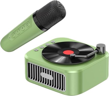 için Karaoke Makinesi, Taşınabilir Karaoke Makinesi - Mikrofonlu küçük karaoke hoparlör,Toddler & Party için Retro Şarkı Toy Toy Taşınabilir Müzik Oyuncusu
