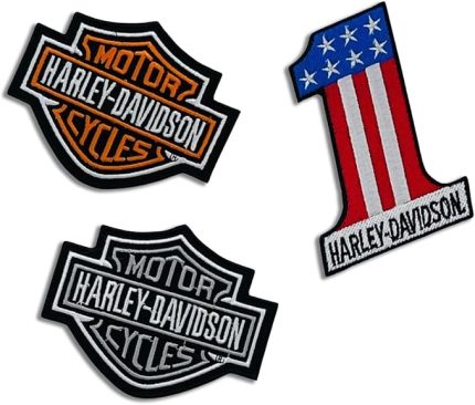 GROUP 4 inç Harley Set 3 İşlemeli Yamalar dikmek/Ütü