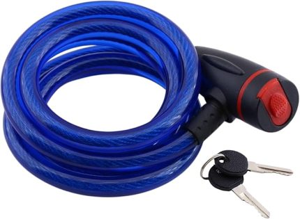 Halat Zincir Kilit 150 cm Motosiklet Çelik Kilit Çap 12 mm Ø Hırsız Önleme Güvenlik 1 Adet