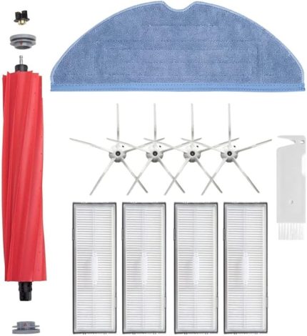 S7 S7 Maxv S7 Plus S7 Maxv Ultra Beyaz Uyumlu Yedek Fırça Hepa Filtre Mop Seti, 11 Parça