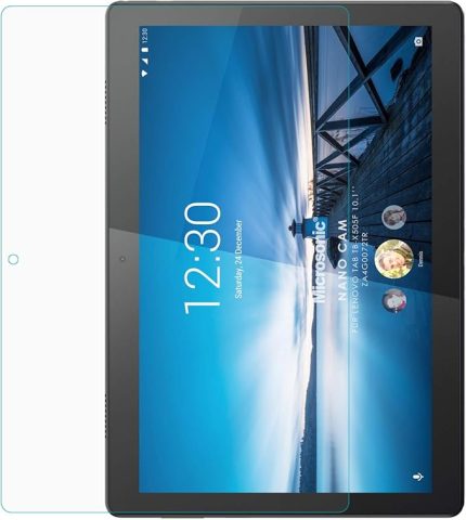 Lenovo Tab M10 TB-X505F 10.1" (ZA4G0072TR) Nano Glass Screen Protector [Tab M10 TB-X505F ile Uyumlu Kılıf - Şeffaf]