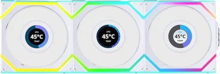 Li UNI FAN REVERSE SL WIRELESS LCD 3x120mm Beyaz Kasa Fanı (G99.12RSLLCD1W3W.00)