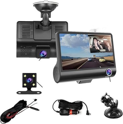 Kameralı Araç İçi Kamera Sistemi, 4 inç LCD Ekran, 1080P/60Hz, 170° Geniş Açı, USB Bağlantılı