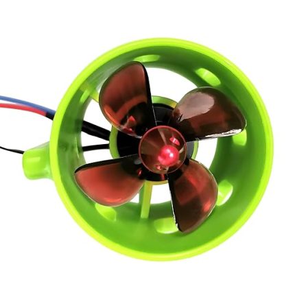 1000KV Sualtı Fırçasız Motor Saat Yönünde 4 Bıçaklı Pervaneler ile 12-24V Su Geçirmez Elektrik Motoru Tahrik Motoru RC Yem Tekne Yuva Gemisi için