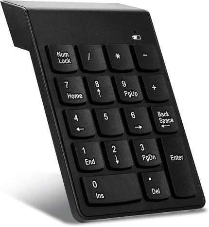 Kablosuz 18 Tuşlu Mini Numerik Klavye - Siyah AL2698