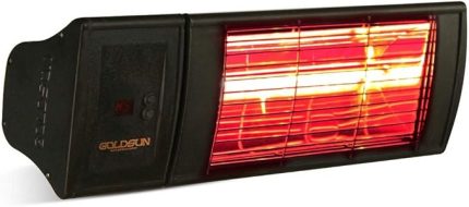 Gss20P Supra Plus 2000 Halojen Infrared Isıtıcı, Siyah