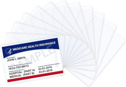 20'li Paket Kredi Kartı Tutucu Koruyucu Kılıflar, Kartvizitler için 6 Mil Yumuşak ve Esnek Şeffaf PVC Cüzdan Boyutu Yuvası, Banka Kartı, Medicare Kartı, Sosyal Güvenlik Kartı, Sürücü Belgesi