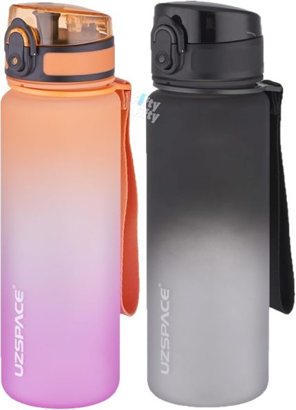 2'li Tritan Matara Seti 500ml Çift Renk Softtouch FF Collection Tritan Su Matarası