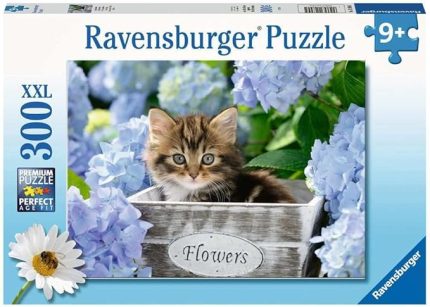 128945 Kedicik Puzzle, 300 Parça, Çok Renkli