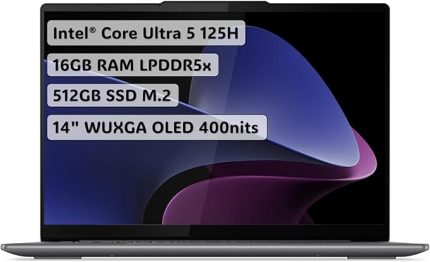 Yoga Slim 7 | Intel Ultra 5 125H | 16GB DDR5 RAM | 512GB SSD | Integrated Intel Arc Graphics | 14" WUXGA (1920x1200) OLED 400nits Glossy, 100% DCI-P3, 60Hz, | W11 | 83CV007YTR