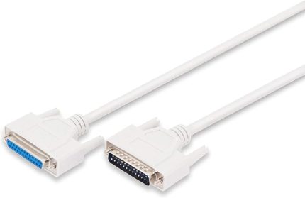Paralel bağlantı kablosu - D-Sub 25 - D-Sub 25 - soket - 3,0 m - uzatma kablosu - bej