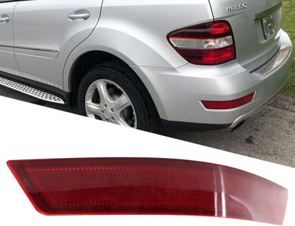 Arka Tampon Reflektörü Kırmızı Lens Işık Trim Mercedes-Benz M-Class W164 ML300 ML320 ML450 2005-2011 ile Uyumlu (Sol)