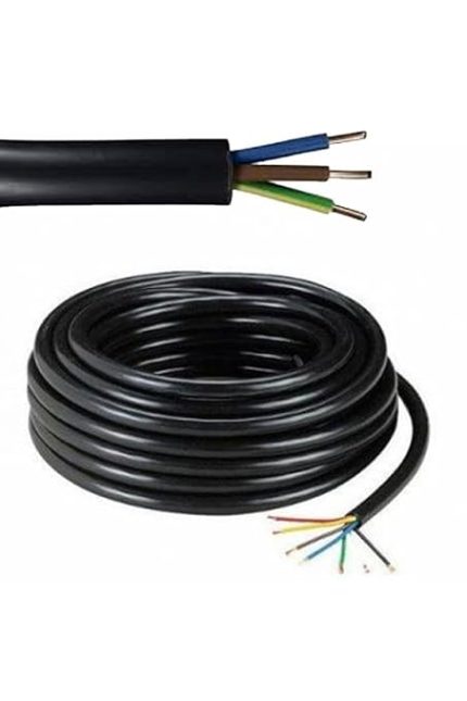 100 Metre Siyah 3X2,5 Cca Kablo 1 Adet