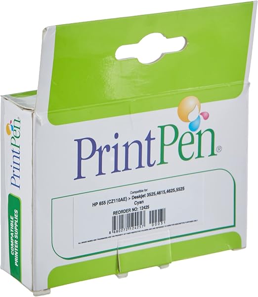 655 (CZ110AE) Cyan Muadil Mürekkep Kartuşu - Görsel 3