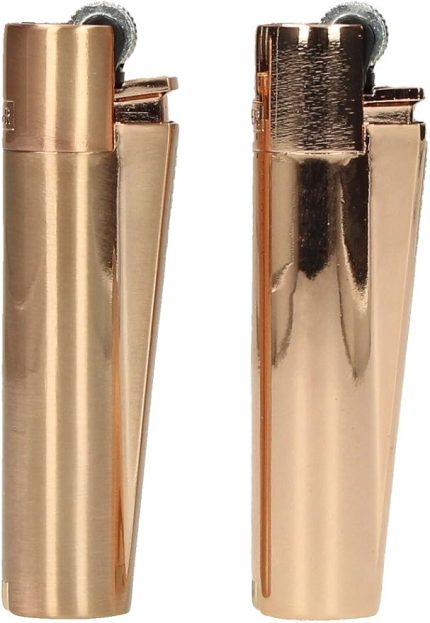 Classic Metal Flint - 1 Çakmak Pembe Altın Fırçalanmış