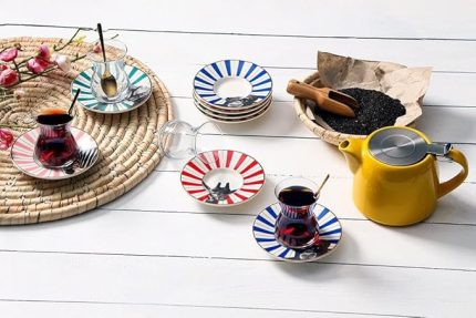 Wild Life 8 Parça 4 Kişilik Çay Takımı