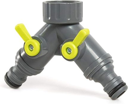 Eco Musluk Adaptörü İki Hortum Çıkışlı Vanalı 3/4