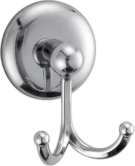 Vidalı Askılık Banyo Tuvalet Lavabo Havlu Bornoz Askısı Çatal İkili Metal Askı Krom