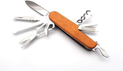 Ahşap Outdoor Kamp Cep Çakısı