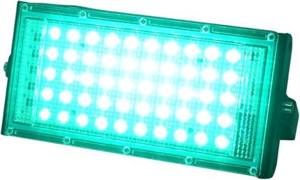 50W IP66 Projektör Süper Parlak Çim Projektör Spot Işığı Galeri Kilise Düğün Doğum Günü Partisi Sahne Aydınlatması Yeşil