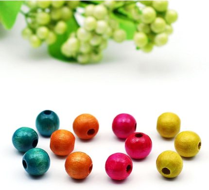 Tahta Boncuk, Parti 50 Gr. (Turuncu)