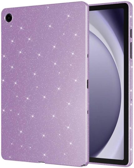 Galaxy Tab A9 Plus 11inç ile uyumlu Kılıf Işıltılı Parlak Görünüm Koton Case X210 X216 X218 Lila