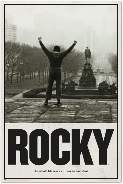 Erik Rocky Balboa/Rocky Film Posteri - 91 x 61,5 cm - Rulo halinde gönderim - Havalı Poster - Sanat Posteri - Poster ve Baskılar - Duvar Posteri