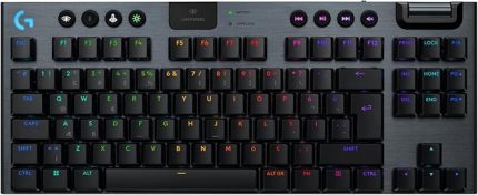 G G915 X LIGHTSPEED TKL Clicky Kablosuz Düşük Profilli RGB Aydınlatmalı PC/Mac için Mekanik İngilizce Q Oyun Klavyesi, Siyah