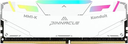 Pinnacle Konduit RGB DDR4 3200MHz PC4-25600 CL16-18-38 XMP2.0 Hız aşırtma 1.35V AMD ve Intel Masaüstü Oyun PC Bellek Modülü ile Uyumlu RAM - Beyaz (3200Mhz 32GB)
