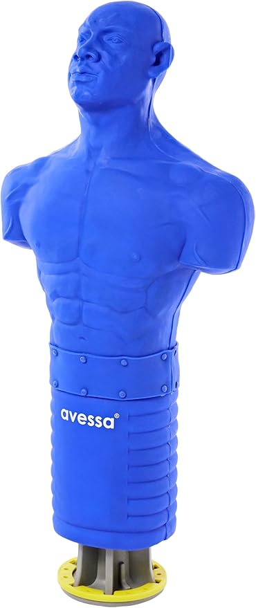 MB-53023 180 cm Silikon Adam Şekilli Boks Standı Mavi