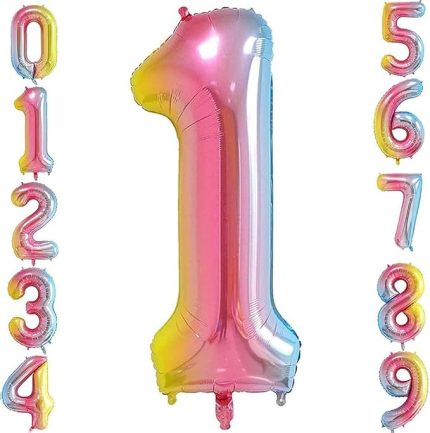 Gitti 1 Rakam 32 inc 80 cm Gokkusagı Folyo Balon