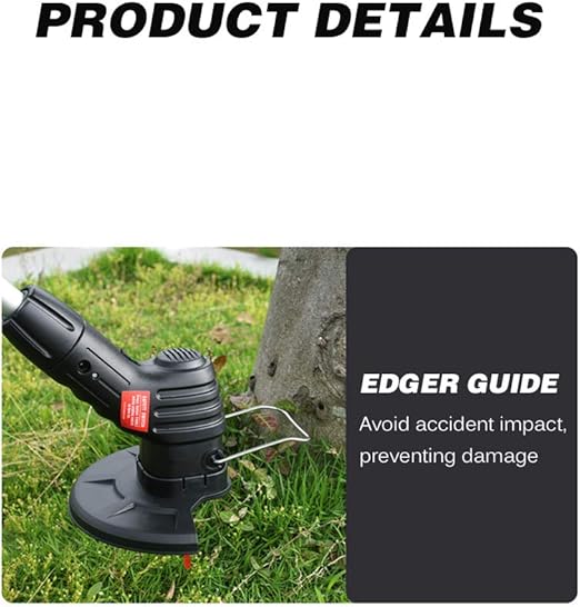 Akülü Elektrikli Çim Biçme Makinesi El Taşınabilir Hafif Biçme Makinesi Giyotin USB Elektrikli Biçme Makinesi Ot Yiyen - Görsel 5