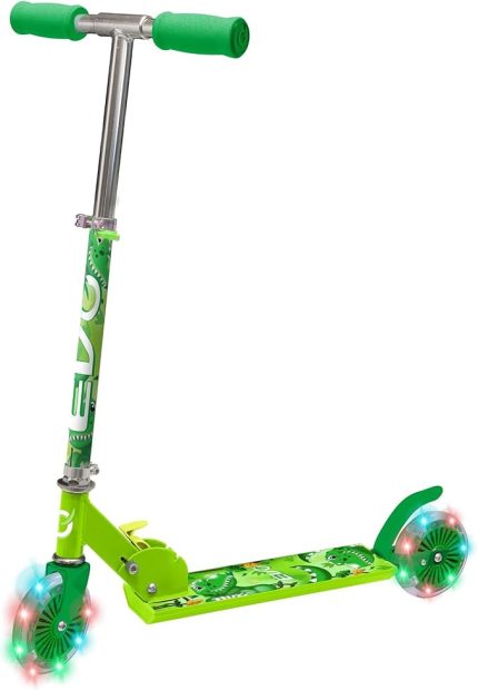 2 Tekerlekli Katlanabilir Dino Inline Işıklı Scooter