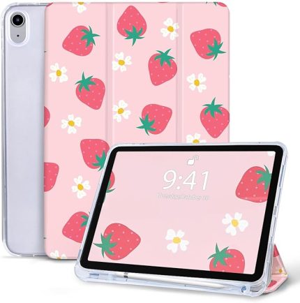 iPad (A16) 10,9 inç kılıf, 11. nesil 11 inç 2025 ve iPad 10 nesil için kılıf, kurşun kalem tutuculu, üç katlı dik durabilen koruyucu kılıf, otomatik uyandırma fonksiyonlu akıllı gövde