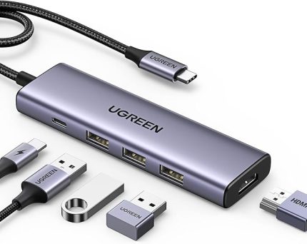 Type-C to 4K/60Hz HDMI 3*USB 3.0 100W PD Güç Girişi Çoklayıcı Hub Adaptör