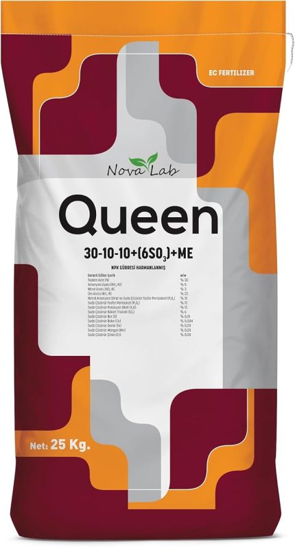 Lab Queen 30 10 10 + (6so3)+me Npk Gübre/Suda Çözünür Damlama Gübresi 25