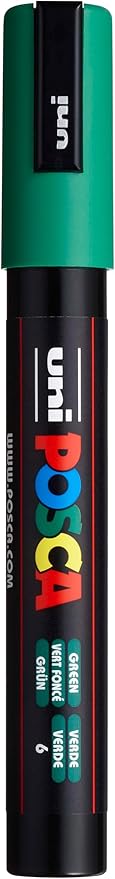 PC-5M Su Bazlı Poster Markörü, Yeşil