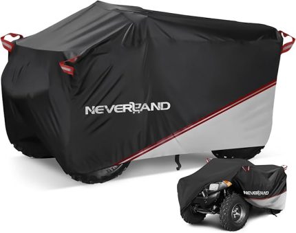 Su geçirmez Quad Kılıf, Yırtılmaya Dayanıklı, Tüm Hava Koşullarına Karşı Koruma, Çoğu ATV ve Dört Bisiklete Uygun, 210 x 120 x 115 cm (XL)
